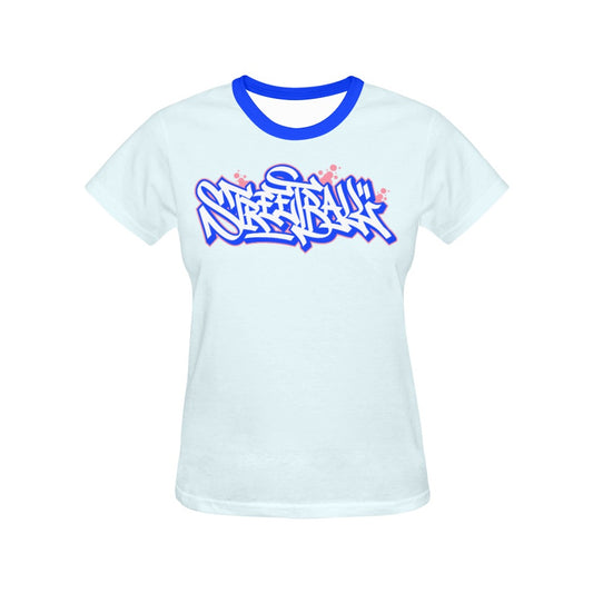 Duntalk "Streetball" Female Basketball T-Shirt - Blue