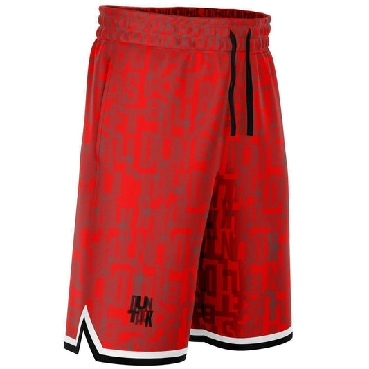 Duntalk "Court Vision" Basketball Shorts - Red