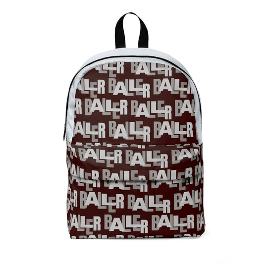 Duntalk "Baller" Basketball Backpack - Burgundy Large Printify