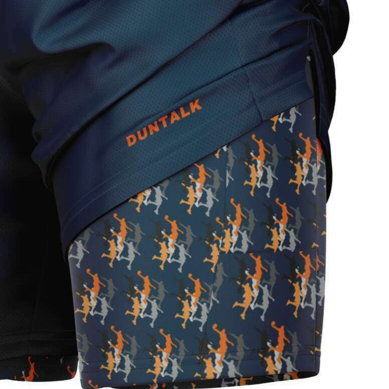 Duntalk "Head Top" Basketball 2-in-1 Shorts - Slate Subliminator