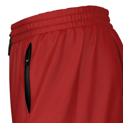 Duntalk "Da Man Dem" 2-in-1 Basketball Shorts - Red Subliminator