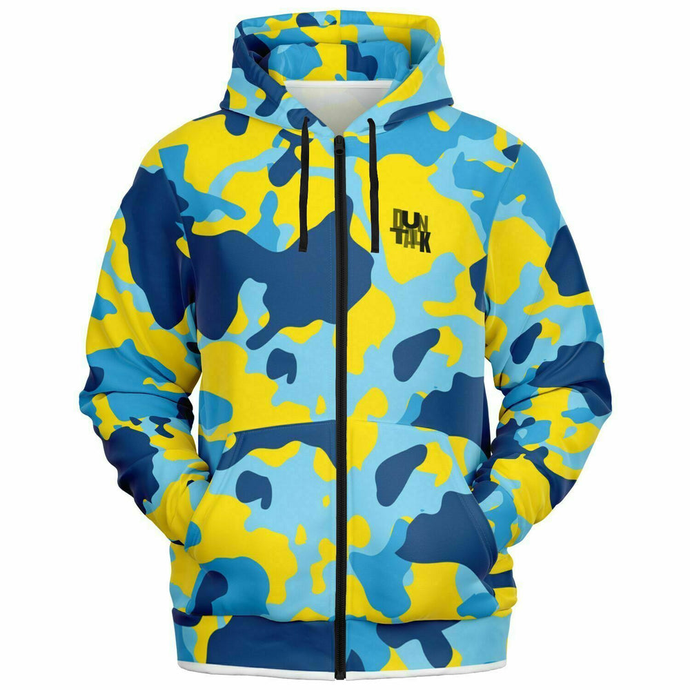 Duntalk "Bench Mob" Zip Up Hoodie Jacket - Blue Subliminator