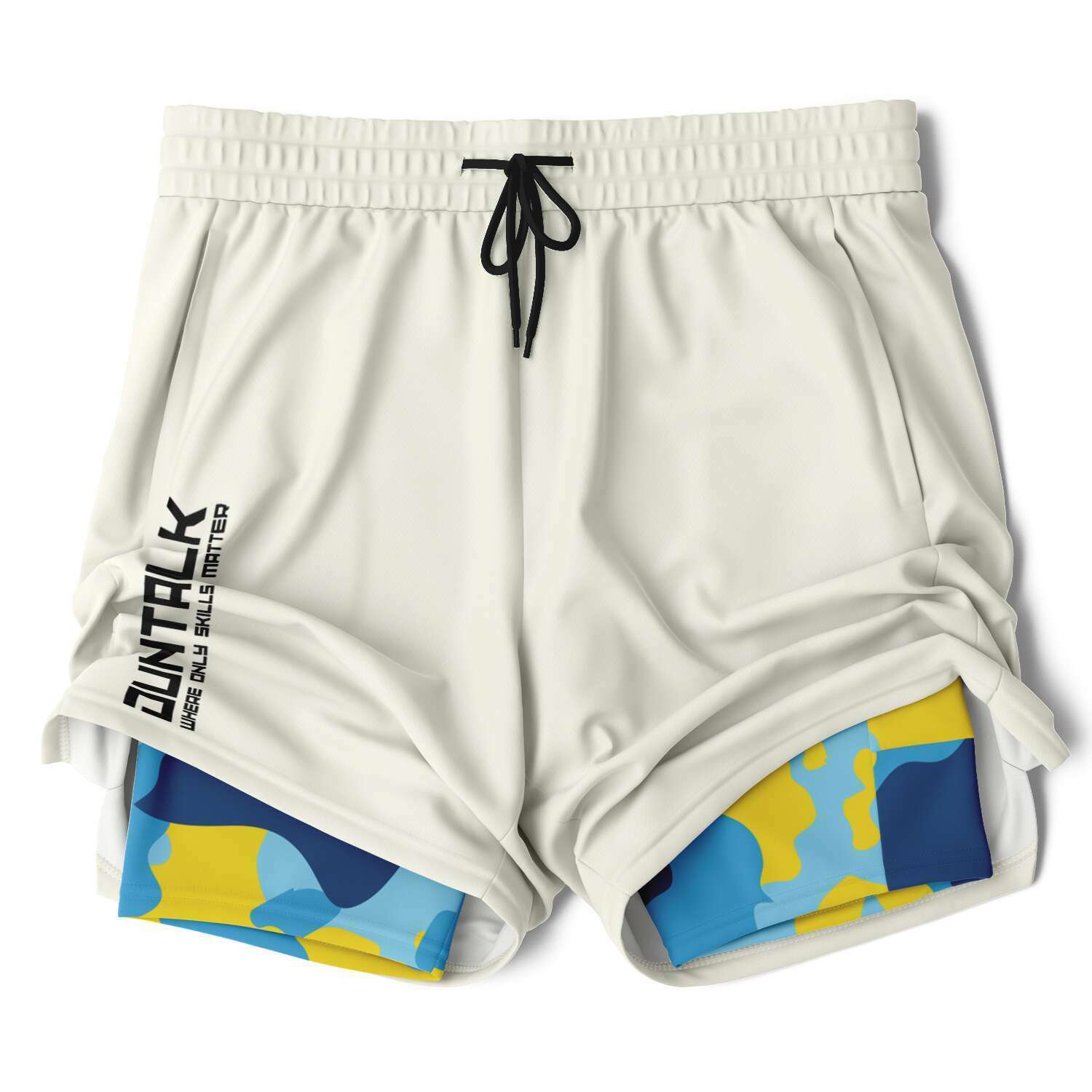 Duntalk "Bench Mob" 2 in 1 Basketball Shorts - Blue Subliminator