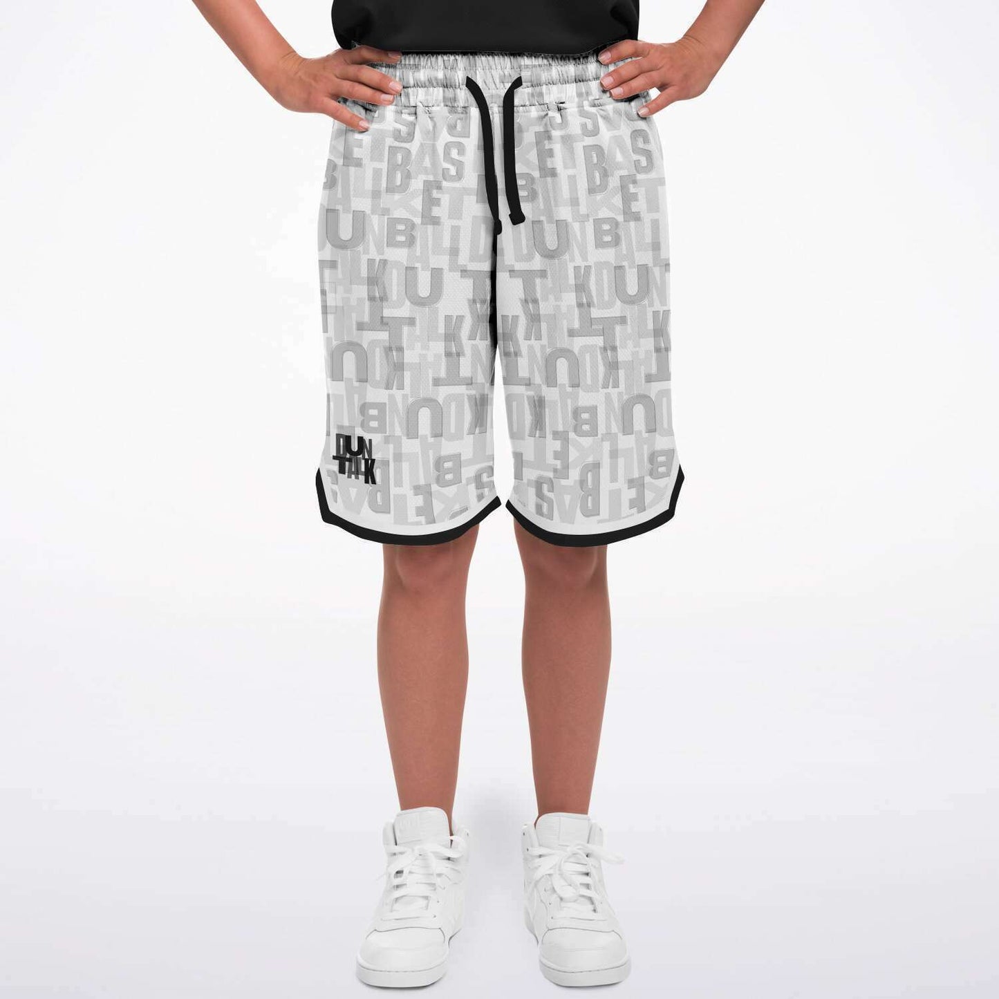 Duntalk "Court Vision" Basketball Shorts - White