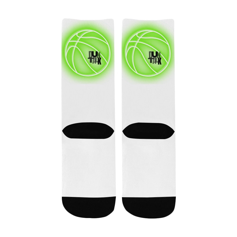 Duntalk "Glow" Kid's Basketball Socks - Green e-joyer