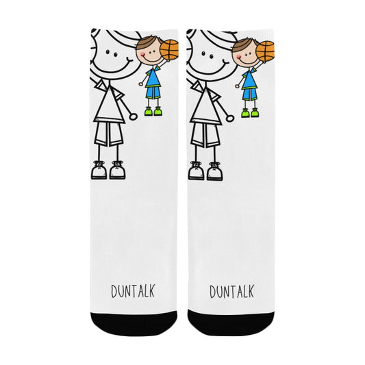 Duntalk "Doodle" Youth Basketball Socks -B1