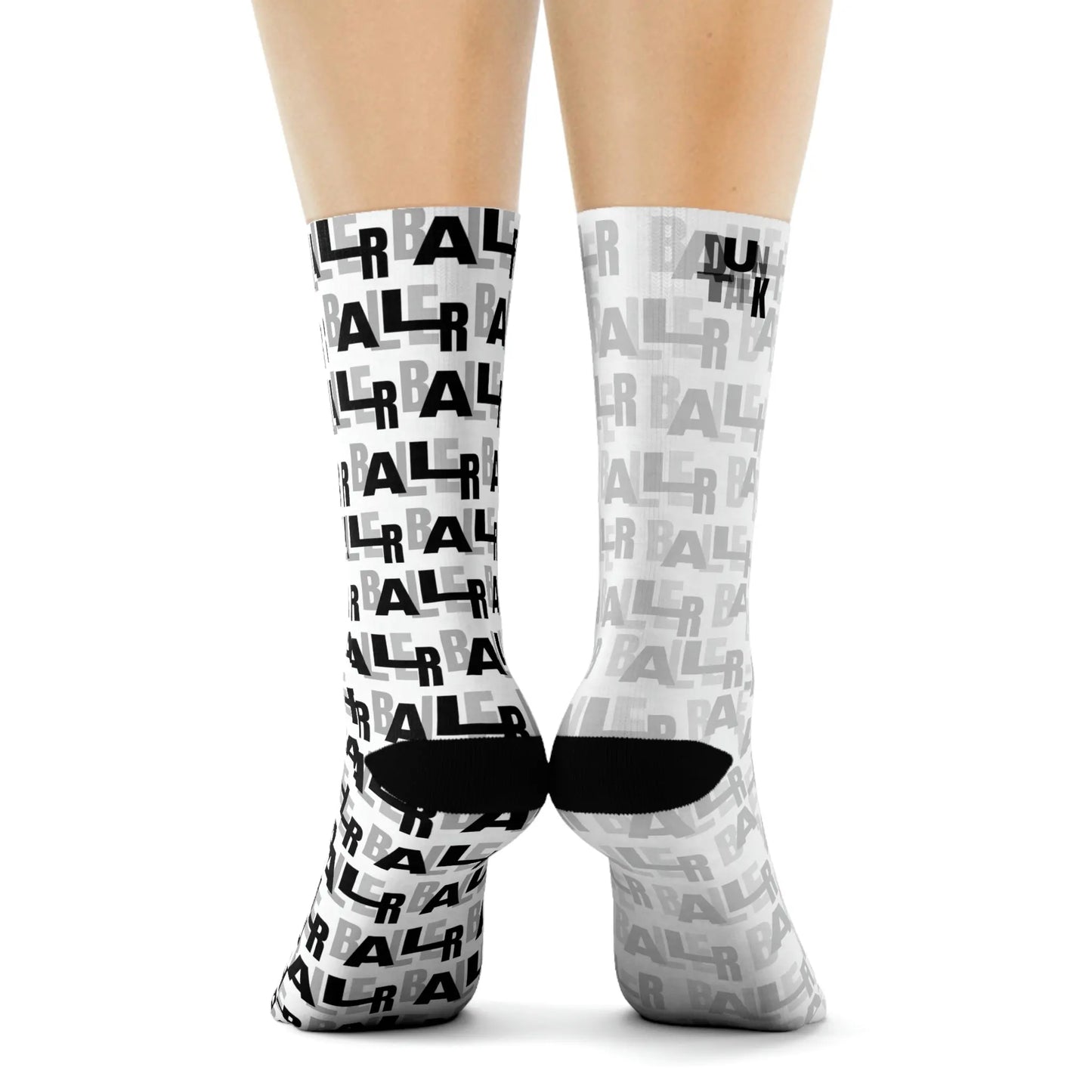 Duntalk "Baller" Basketball Socks W/B Printify