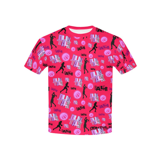 Duntalk "Da Gyal Dem" Youth Basketball T-Shirt - Pink e-joyer