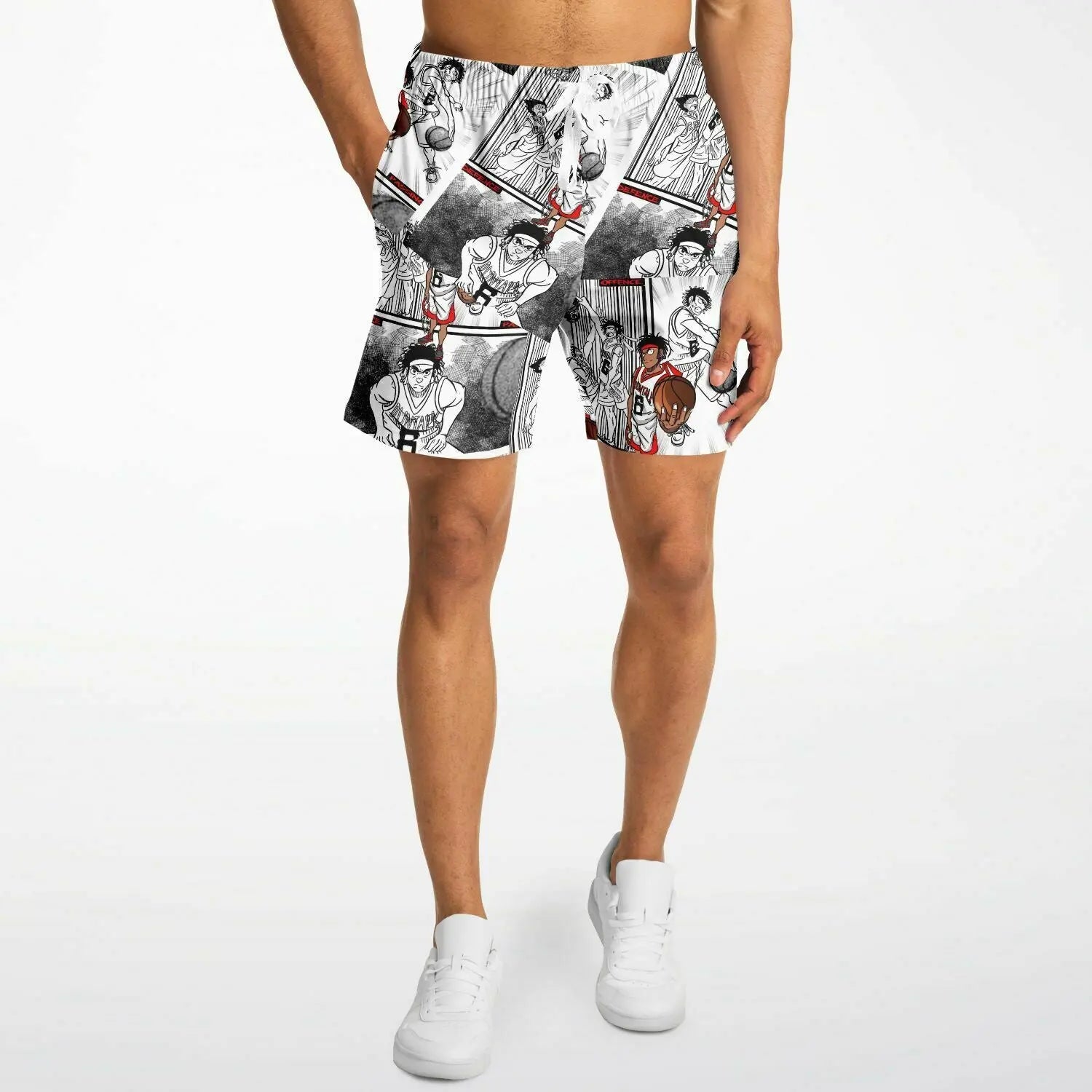 Duntalk "Anime" Mid Length Basketball Shorts Subliminator