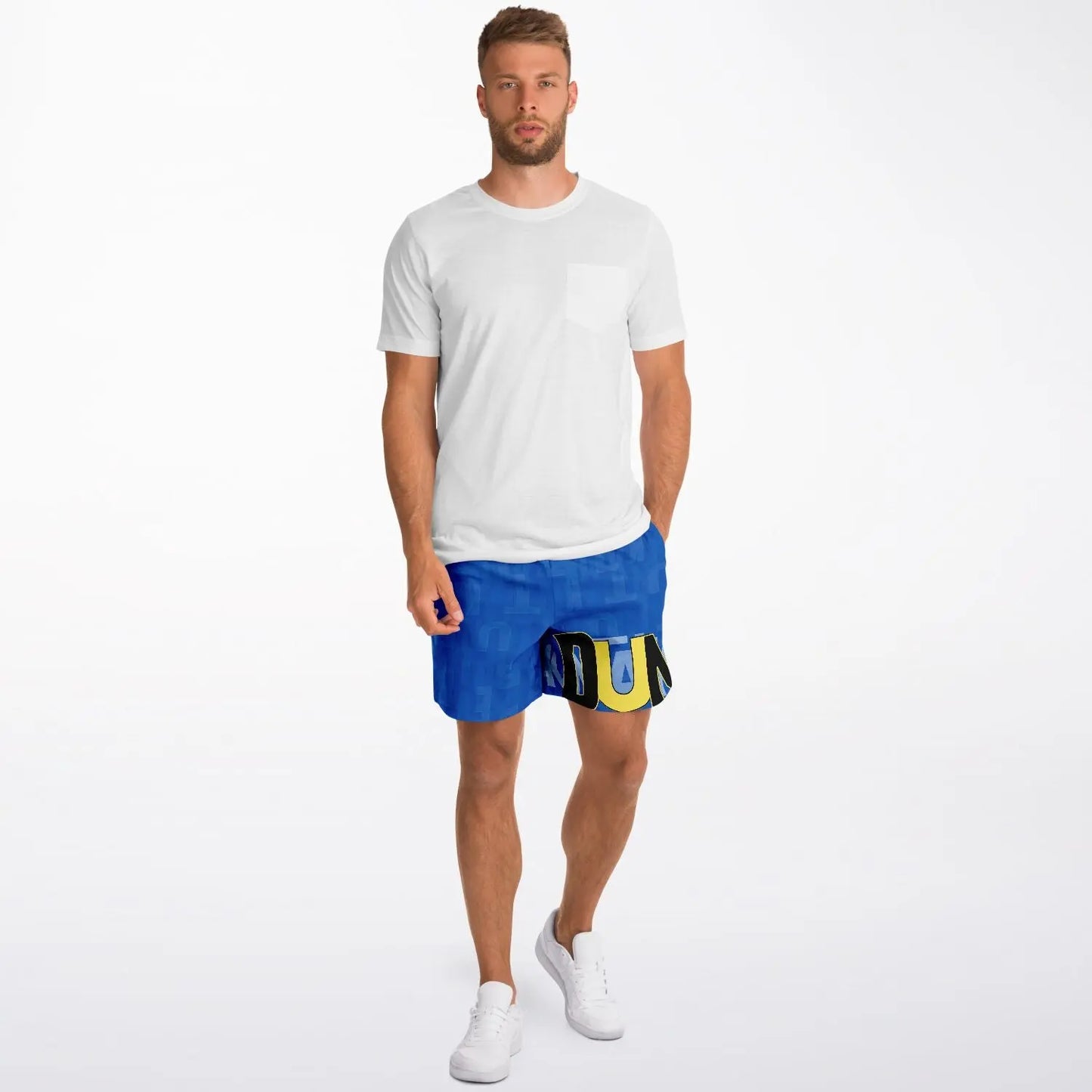 Duntalk "Ball IQ" Basketball Mid Shorts - Blue Subliminator