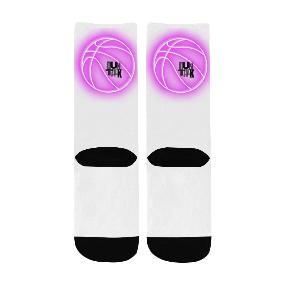 Duntalk "Glow" Kid's Basketball Socks - Pink e-joyer