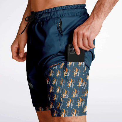 Duntalk "Head Top" Basketball 2-in-1 Shorts - Slate Subliminator