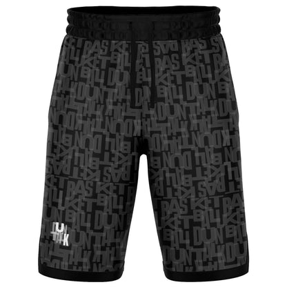 Duntalk "Signature" Basketball Shorts  -Black on Black